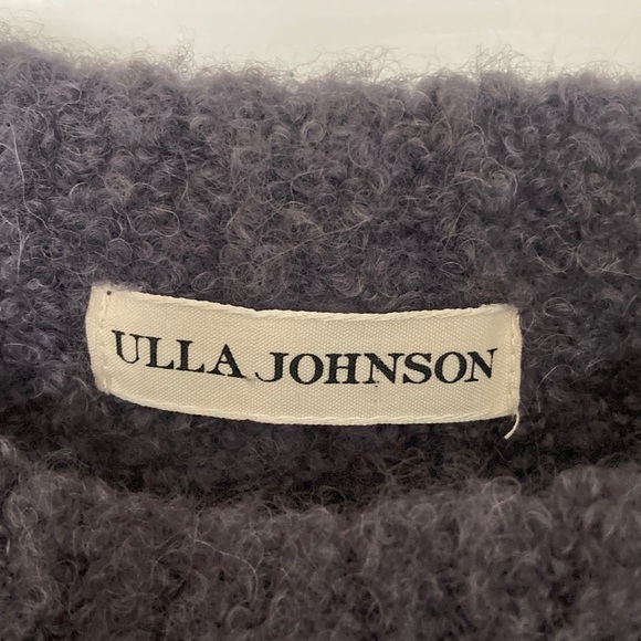 Ulla Johnson Dark Gray/Purple Crew Neck Alpaca Sweater Size M - Picture 2 of 4